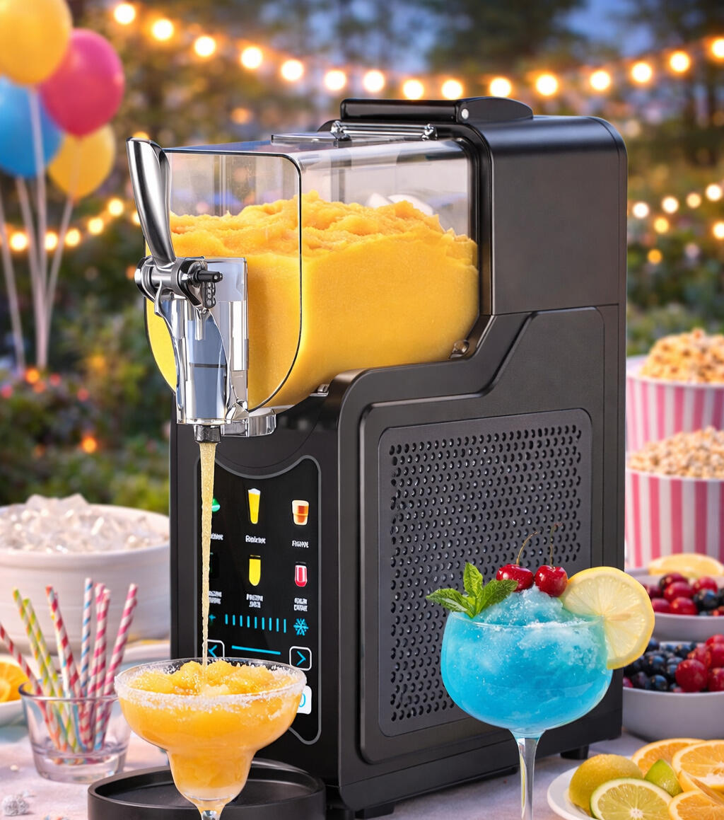 Slush-Maschine mieten Nürnberg | Ab 40 € pro Tag Slush-Maschine in Nürnberg mieten – ideal für Kindergeburtstag, Hochzeit und Firmenfeier. Ab 40 € pro Tag. Jetzt Termin per WhatsApp anfragen!